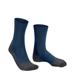 Skarpetki Falke TK2 Explore. Niebieskie skarpety Falke, bez wzorów, z elastanu. Za 165.50 zł.