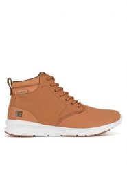 DC Shoes Trzewiki MASON 2 ADYS700216-TTC Brązowy. Brązowe botki sznurowane DC Shoes, bez wzorów, z nubiku, bez obcasa, bez zapięcia. Za 244.99 zł.