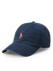 Polo Ralph Lauren Czapka z daszkiem 710834737032 Granatowy. Niebieskie czapki z daszkiem Polo Ralph Lauren, bez wzorów, z bawełny. Za 359.99 zł.