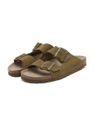 BABUNKERS Family Skórzane klapki w kolorze khaki rozmiar: 40. Brązowe klapki BABUNKERS Family. Za 185.95 zł.