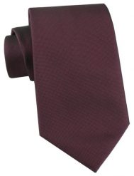 Elegancki Krawat Chattier - Głębokie Bordo, Burgund, Drobny Groszek. Czerwone krawaty i muchy Chattier, bez wzorów, z tkaniny. Za 55.00 zł.
