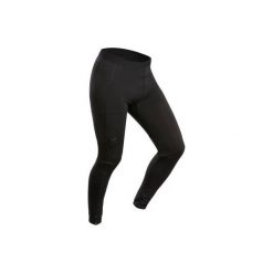 Legginsy trekkingowe | TREK 500 męskie. Czarne legginsy długie sportowe FORCLAZ, l, bez wzorów, z elastanu, trekkingowe. Za 149.99 zł.