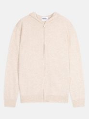 Perfect Cashmere Kaszmirowa bluza "Eldo" w kolorze kremowym rozmiar: XL. Brązowe bluzy Perfect Cashmere, xl, bez wzorów, z kaszmiru, bez kaptura. Za 456.99 zł.