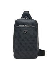 Guess Saszetka HMMILO P5226 Czarny. Czarne saszetki i nerki Guess, z aplikacjami, z tworzywa sztucznego. Za 459.99 zł.