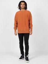 Champion Bluza | 216488 | Mężczyzna | Pomarańczowy. Brązowe bluzy Champion, m, bez wzorów, z bawełny, bez kaptura. W wyprzedaży za 189.00 zł.