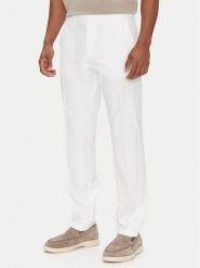 BOSS Spodnie materiałowe T_Commuter-Slim 50534303 Biały Slim Fit. Białe spodnie materiałowe Boss, m, bez wzorów, z materiału. Za 469.99 zł.