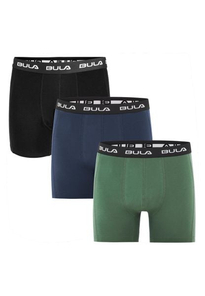 Bokserki Bula Frame (x3). Czarne bokserki Bula, l, bez wzorów, z bawełny. Za 238.00 zł.