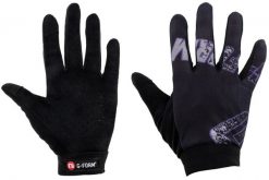 Rękawiczki G-FORM Tempo youth L/XL, czarno-fioletowe. Czarne rękawiczki G-Form, bez wzorów, z materiału. Za 210.05 zł.