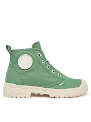 Palladium Trapery Pampa Sp20 Hi Cvs 76838-305-M Zielony. Zielone trapery Palladium, z materiału, bez zapięcia. Za 239.99 zł.