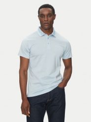 KARL LAGERFELD Polo 745001 552200 Niebieski Slim Fit. Niebieskie koszulki polo KARL LAGERFELD, m, bez wzorów, z bawełny, bez kołnierzyka, bez ramiączek. Za 349.99 zł.