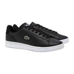 Sneakersy męskie Lacoste Carnaby Set buty sportowe tenisówki trampki czarne. Czarne trampki LACOSTE, m, bez wzorów, bez zapięcia. Za 419.00 zł.