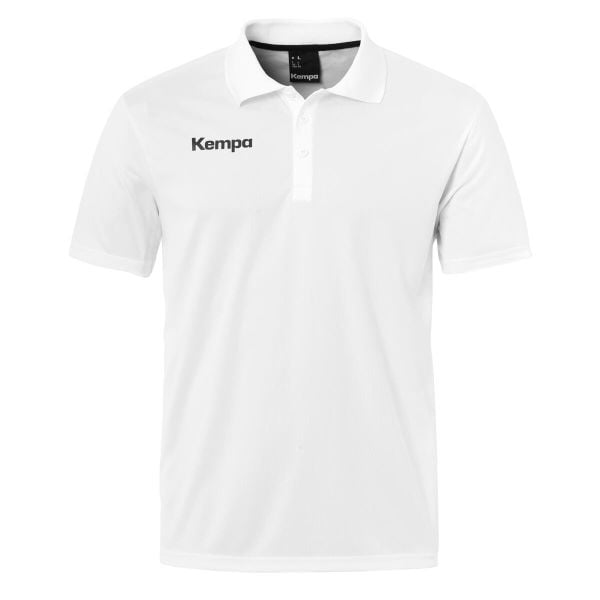 Polo Kempa Poly. Białe koszulki polo Kempa, m, bez wzorów, z tkaniny, bez kołnierzyka, bez ramiączek. Za 148.50 zł.