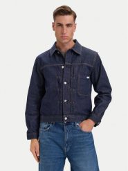 Calvin Klein Jeans Kurtka jeansowa LV04RH778G Granatowy Regular Fit. Niebieskie kurtki Calvin Klein Jeans, m, bez wzorów, z bawełny, bez kaptura. Za 699.99 zł.