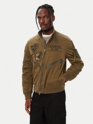 Aeronautica Militare Kurtka bomber 262AB3077UCT04361 Khaki Regular Fit. Brązowe kurtki Aeronautica Militare, m, bez wzorów, z syntetyku, bez kaptura. Za 2,029.00 zł.