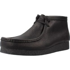 Buty CLARKS 26179710C Czarny. Czarne buty turystyczne Clarks, bez wzorów, ze skóry, bez zapięcia, trekkingowe. Za 418.99 zł.