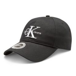 Czapka z daszkiem Calvin Klein Jeans. Czarne czapki z daszkiem Calvin Klein Jeans, bez wzorów, z jeansu. Za 89.99 zł.