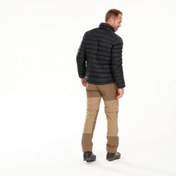 Second Life - Kurtka trekkingowa męska puchowa Forclaz MT500... - Stan Doskonały. Czarne kurtki FORCLAZ, na zimę, m, bez wzorów, z materiału, bez kaptura. Za 279.99 zł.