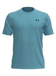 Under Armour Koszulka sportowa "Tech Play" w kolorze błękitnym rozmiar: M. Niebieskie t-shirty sportowe Under Armour, bez wzorów, z materiału, bez ramiączek, outdoorowe. Za 89.99 zł.