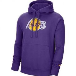 Bluza sportowa męska Nike Los Angeles Lakers Essential. Bluzy z kapturem Nike, m, bez wzorów, z kapturem. Za 249.00 zł.