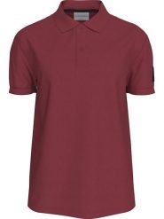 Calvin Klein Koszulka polo w kolorze bordowym rozmiar: S. Czerwone koszulki polo CALVIN KLEIN, s, bez wzorów, z bawełny, bez kołnierzyka, bez ramiączek. Za 195.99 zł.