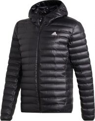 Kurtka męska Adidas Varilite Hooded Down czarna r. S. Czarne kurtki Adidas, m, bez wzorów, bez kaptura. Za 424.72 zł.