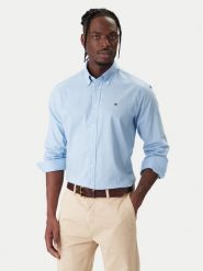 Tommy Hilfiger Koszula MW0MW40529 Błękitny Regular Fit. Niebieskie koszule Tommy Hilfiger, m, bez wzorów, z bawełny, bez kołnierzyka, bez ramiączek. Za 369.99 zł.