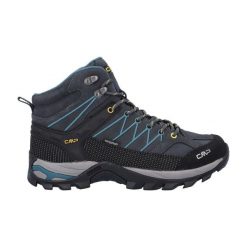 Buty trekkingowe CMP Rigel Waterproof. Niebieskie buty trekkingowe CMP, bez wzorów, bez zapięcia. Za 319.09 zł.