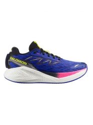 SALOMON Buty "AERO GLIDE 4" w kolorze czarno-różowo-niebieskim do biegania rozmiar: 42 2/3. Czarne buty do biegania Salomon, bez wzorów, bez zapięcia, do biegania. Za 560.69 zł.