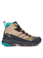 Adidas Trekkingi Terrex Skychaser AX5 Mid GORE-TEX CLIMAWARM+ JH7805 Brązowy. Brązowe buty trekkingowe Adidas, bez wzorów, z gore-texu, bez zapięcia. Za 699.99 zł.