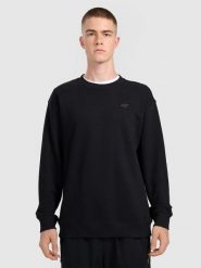 4F Bluza dresowa nierozpinana bez kaptura męska - czarna XXL. Czarne bluzy 4F, m, bez wzorów, z dresówki, bez kaptura. Za 99.99 zł.