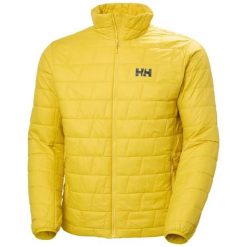 Kurtka puchowa Helly Hansen Lifaloft. Żółte kurtki Helly Hansen, l, bez wzorów, z materiału, bez kaptura. Za 786.50 zł.