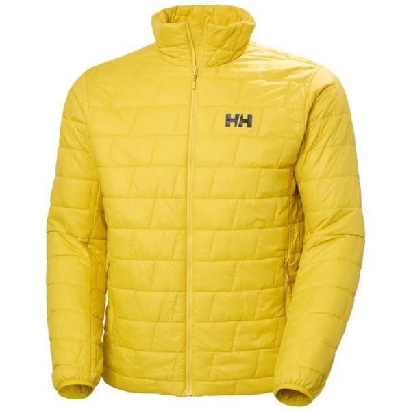 Kurtka puchowa Helly Hansen Lifaloft. Żółte kurtki Helly Hansen, l, bez wzorów, z materiału, bez kaptura. Za 786.50 zł.
