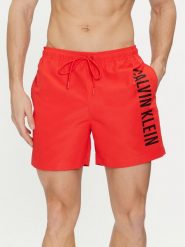 Calvin Klein Swimwear Szorty kąpielowe KM0KM01004 Czerwony Regular Fit. Czerwone kąpielówki Calvin Klein Swimwear, m, bez wzorów, z syntetyku. Za 299.99 zł.