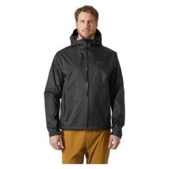 Kurtka przeciwdeszczowa męska Helly Hansen Loke Terra Jacket. Czarne kurtki Helly Hansen, m, bez wzorów, bez kaptura. Za 559.99 zł.
