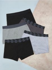 Bokserki Classic 5 pack - szary. Szare bokserki Sinsay, l, bez wzorów, z bawełny. Za 49.99 zł.