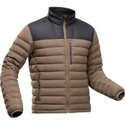 Kurtka trekkingowa męska puchowa Forclaz MT500 - 10°C. Czarne kurtki FORCLAZ, l, bez wzorów, z materiału, bez kaptura. Za 349.99 zł.