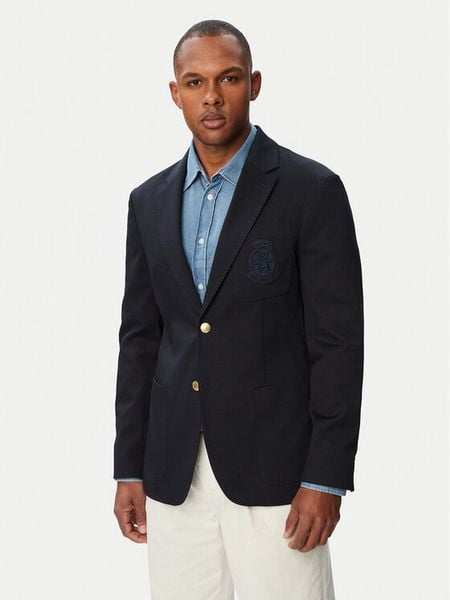 Tommy Hilfiger Marynarka MW0MW43515 Granatowy Regular Fit. Niebieskie garnitury Tommy Hilfiger, m, bez wzorów, z bawełny. Za 1,999.00 zł.