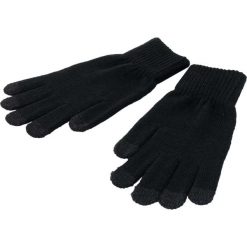 Czarne podgrzewane rękawiczki z funkcją dotykową, unisex. Czarne rękawiczki Erima, na jesień, bez wzorów, z elastanu. Za 120.99 zł.
