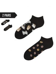TODO SOCKS Skarpety (2 pary) w kolorze czarnym rozmiar: 43-46. Czarne skarpety TODO SOCKS, bez wzorów, prążkowane. Za 53.04 zł.