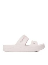 Crocs Klapki BAYA PLATFORM SANDAL 208188-6PI Różowy. Czerwone klapki Crocs, z tworzywa sztucznego. Za 139.99 zł.