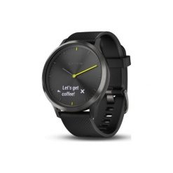 Smartwatch Garmin Vivomove HR Sport Czarny (010-01850-21). Czarne zegarki smartwatch GARMIN, bez wzorów. Za 729.99 zł.