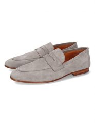 MELVIN & HAMILTON Skórzane mokasyny "Alonzo 1" w kolorze szarym rozmiar: 40. Szare botki sznurowane Melvin & Hamilton, bez wzorów, bez obcasa, bez zapięcia. Za 478.99 zł.