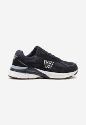 Granatowe Buty Sportowe Sneakersy z Ozdobną Naszywką Reiana. Niebieskie buty sportowe casual Born2be, z aplikacjami, bez zapięcia. W wyprzedaży za 143.99 zł.