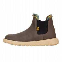 HEYDUDE Męskie Sztyblety Branson Classic. Brązowe sztyblety Hey dude, bez wzorów, z materiału, bez obcasa, bez zapięcia. Za 439.00 zł.