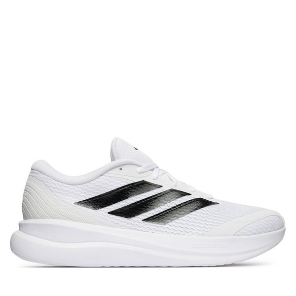 Buty do biegania adidas. Białe buty do biegania Adidas, bez wzorów, bez zapięcia, do biegania. Za 259.99 zł.
