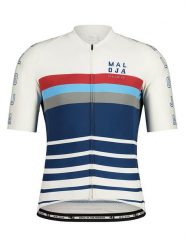Maloja Koszulka kolarska "FurglerM." w kolorze biało-granatowym rozmiar: S. Białe t-shirty sportowe Maloja, bez wzorów, z materiału, bez ramiączek, rowerowe. Za 166.88 zł.