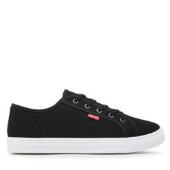Tenisówki Levi's®. Czarne trampki m, bez wzorów, bez zapięcia. Za 139.99 zł.