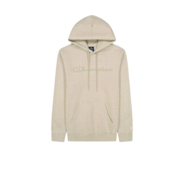 Bluza Champion beżowa 220782-YS084 z kapturem. Brązowe bluzy z kapturem ЇDLO, m, bez wzorów, z bawełny, z kapturem. Za 190.99 zł.