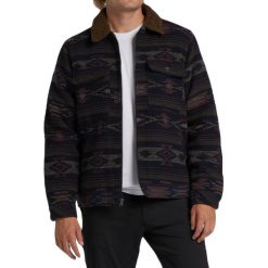 Kurtka turystyczna męska Billabong Barlow Sherpa przejściowa. Niebieskie kurtki Billabong, m, bez wzorów, z bawełny, bez kaptura. W wyprzedaży za 331.99 zł.