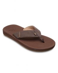 Sandały dla Mężczyzn RIVI 26 Brązowy. Brązowe sandały Quiksilver, ze skóry, bez zapięcia. Za 169.99 zł.